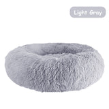 Donut Dog Bed Warm Soft Long Plush Pet Cushion - rloutdoorshop