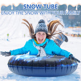 Snow Toy Winter Inflatable Ski Circle Inflatable Sled With Handle