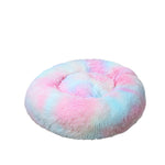 Donut Dog Bed Warm Soft Long Plush Pet Cushion - rloutdoorshop