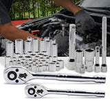 228PCS Auto Repair Hand Tool Set,1/2 3/8inch Hand Ratchet Wrench