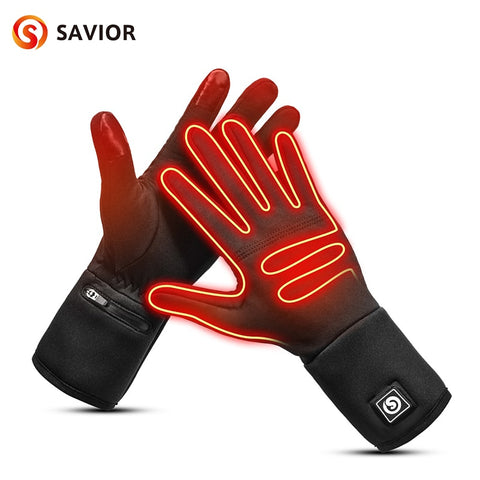 Savior Heat Liner Heated Gloves Winter Warm Skiing Gloves