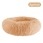 Donut Dog Bed Warm Soft Long Plush Pet Cushion - rloutdoorshop