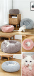 Donut Dog Bed Warm Soft Long Plush Pet Cushion - rloutdoorshop