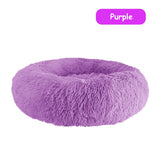 Donut Dog Bed Warm Soft Long Plush Pet Cushion - rloutdoorshop