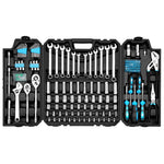 228PCS Auto Repair Hand Tool Set,1/2 3/8inch Hand Ratchet Wrench