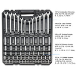 228PCS Auto Repair Hand Tool Set,1/2 3/8inch Hand Ratchet Wrench