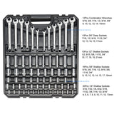 228PCS Auto Repair Hand Tool Set,1/2 3/8inch Hand Ratchet Wrench