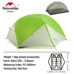 Nature hike Mongar 2 Tent 2 Person Backpacking Tent 20D Ultralight Travel Tent