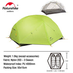 Nature hike Mongar 2 Tent 2 Person Backpacking Tent 20D Ultralight Travel Tent