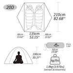 Nature hike Mongar 2 Tent 2 Person Backpacking Tent 20D Ultralight Travel Tent